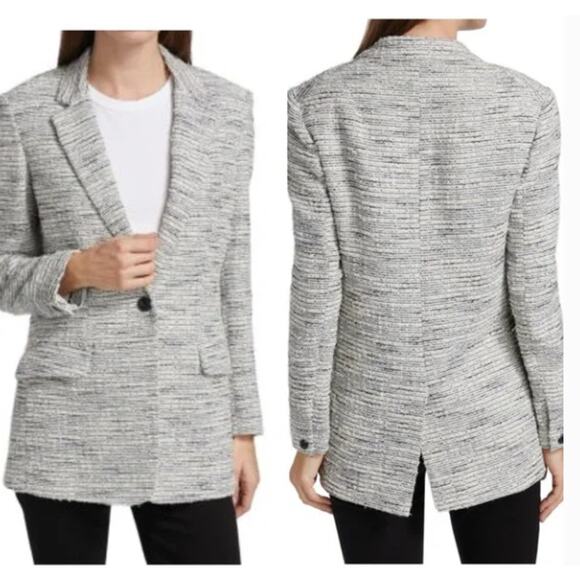 Rag & Bone Ames Deconstructed Cotton Blazer Size 8 NWOT - Picture 1 of 7
